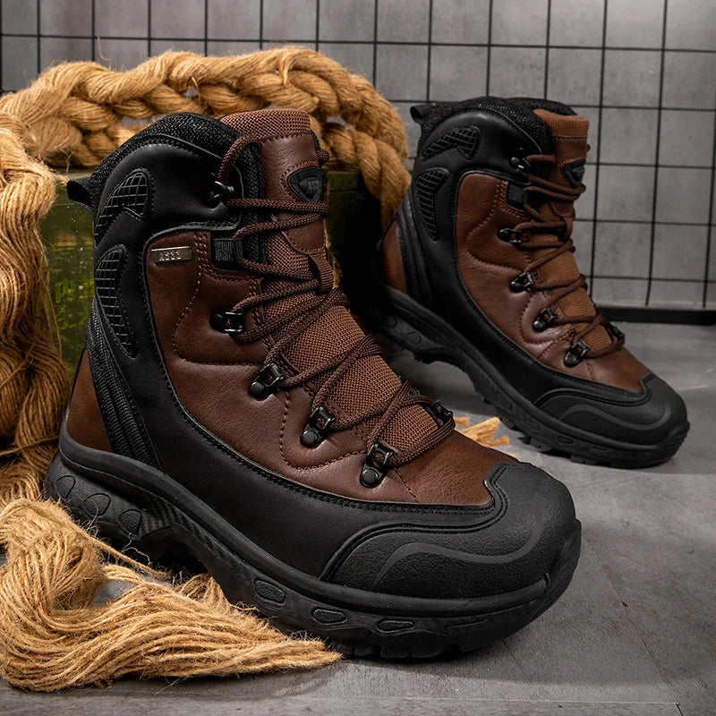 RuggedGuard PlusSize Combat Boots: Waterproof Performance for Outdoor Adventures From Rancher’s Ridge