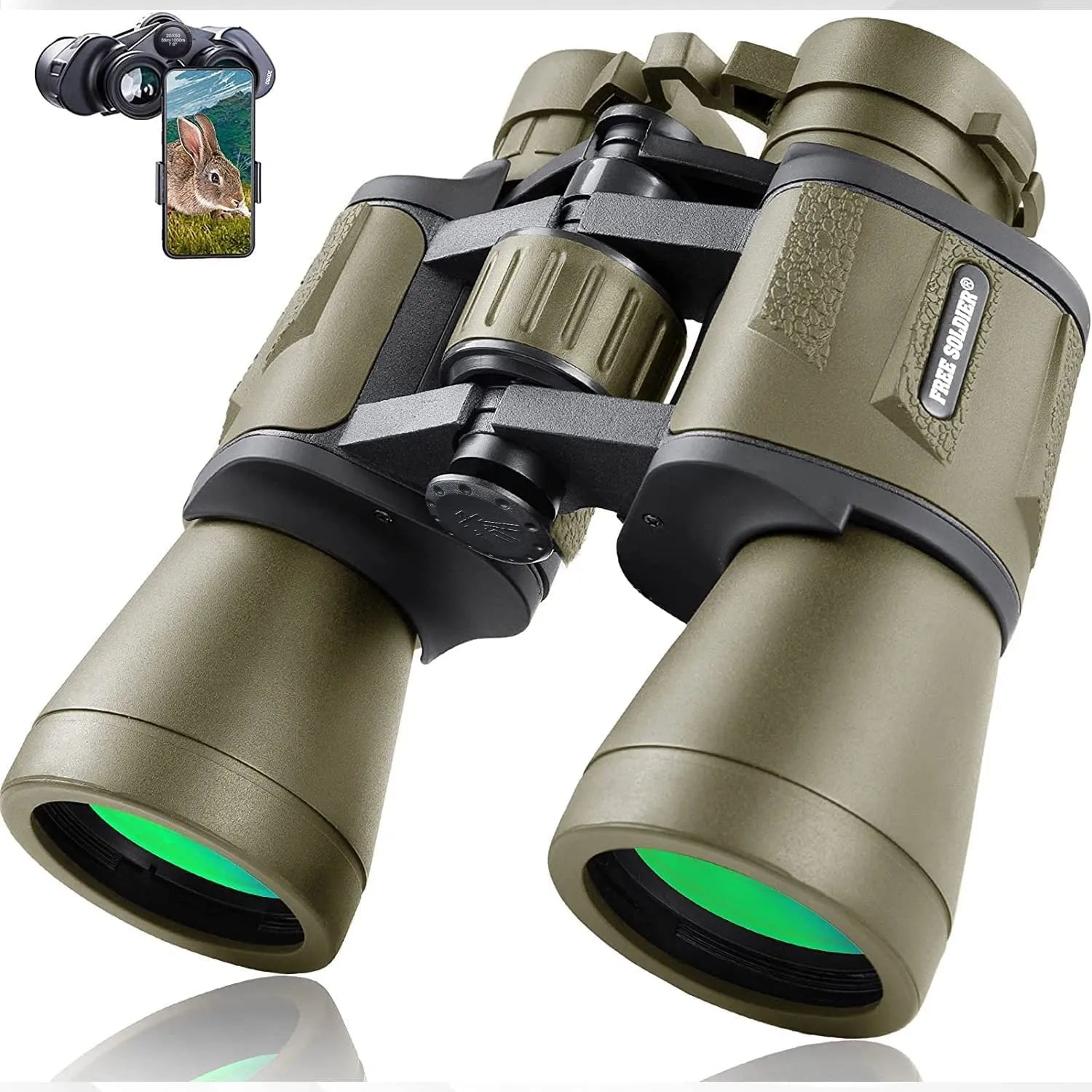 NightHawk Pro 20x50 HD Binoculars: Waterproof, Low-Light Night Vision for Hunting From Rancher’s Ridge